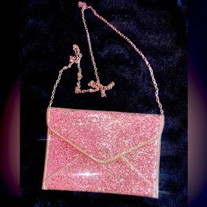 Gold Glitter clutch/crossbody
